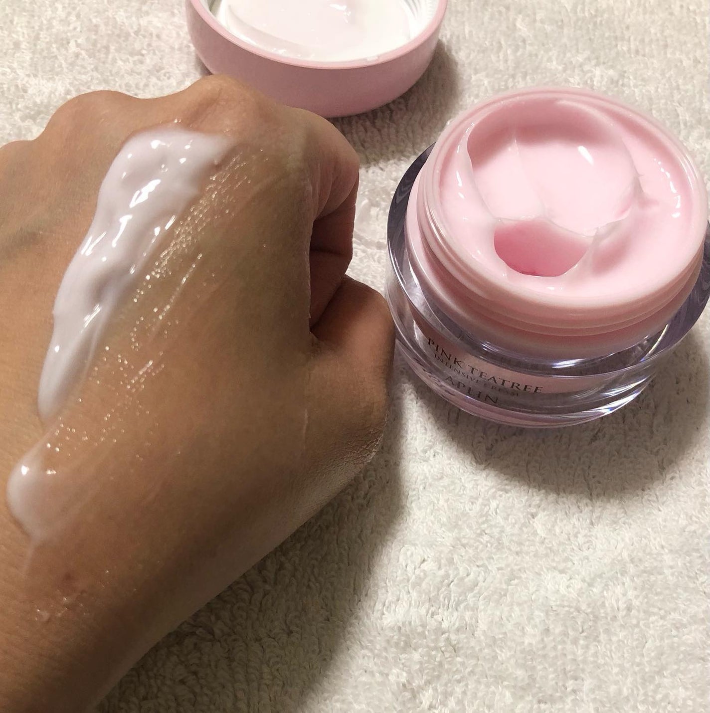 ピンクティーツリークリーム/APLIN/フェイスクリームを使ったクチコミ(7枚目)