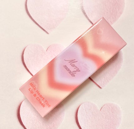 ミルクハートティントリップアンドチーク アップルミルク/Merrymonde/リップティントの画像