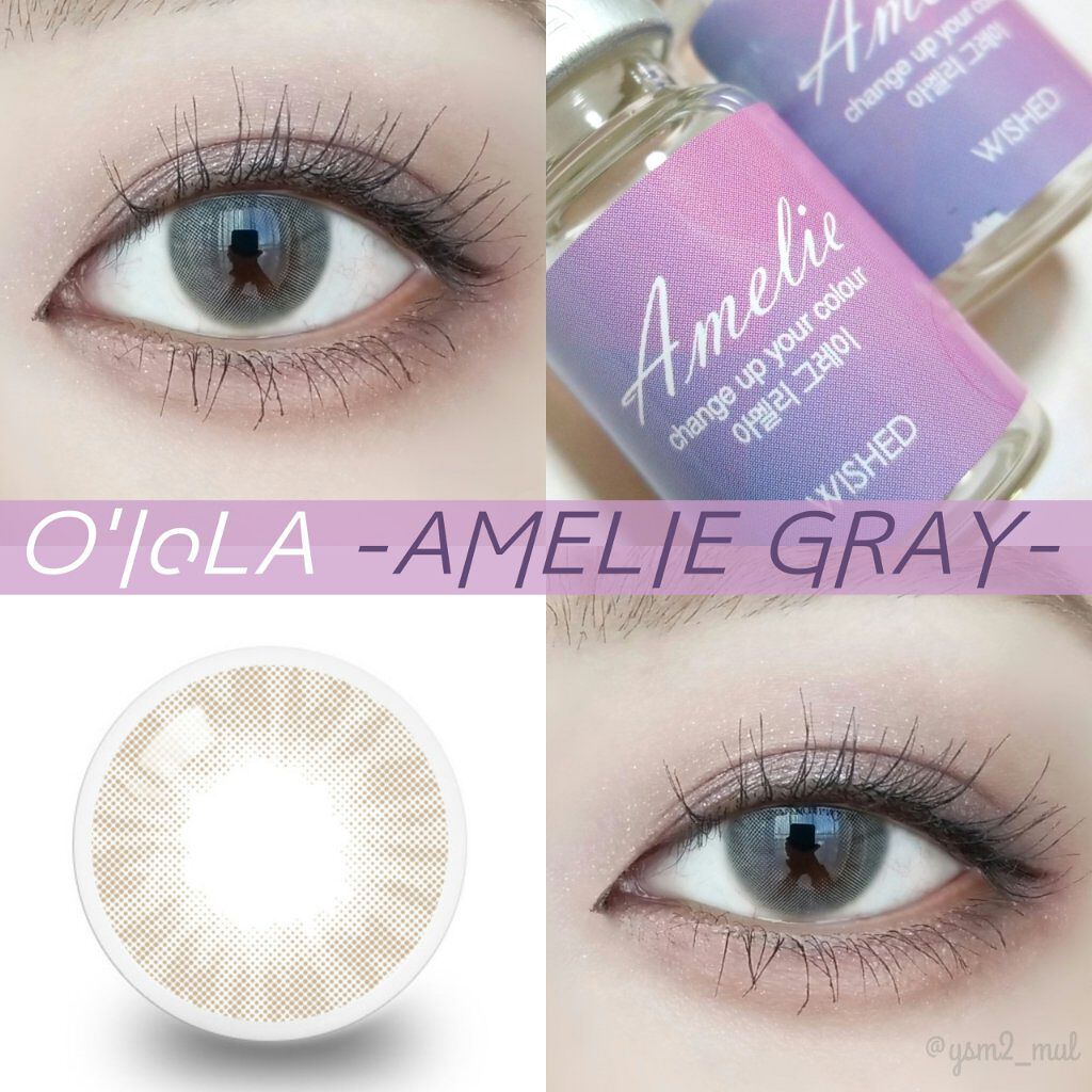 アメリグレー (Amelie Gray)/OLOLA/カラーコンタクトレンズを使ったクチコミ（1枚目）