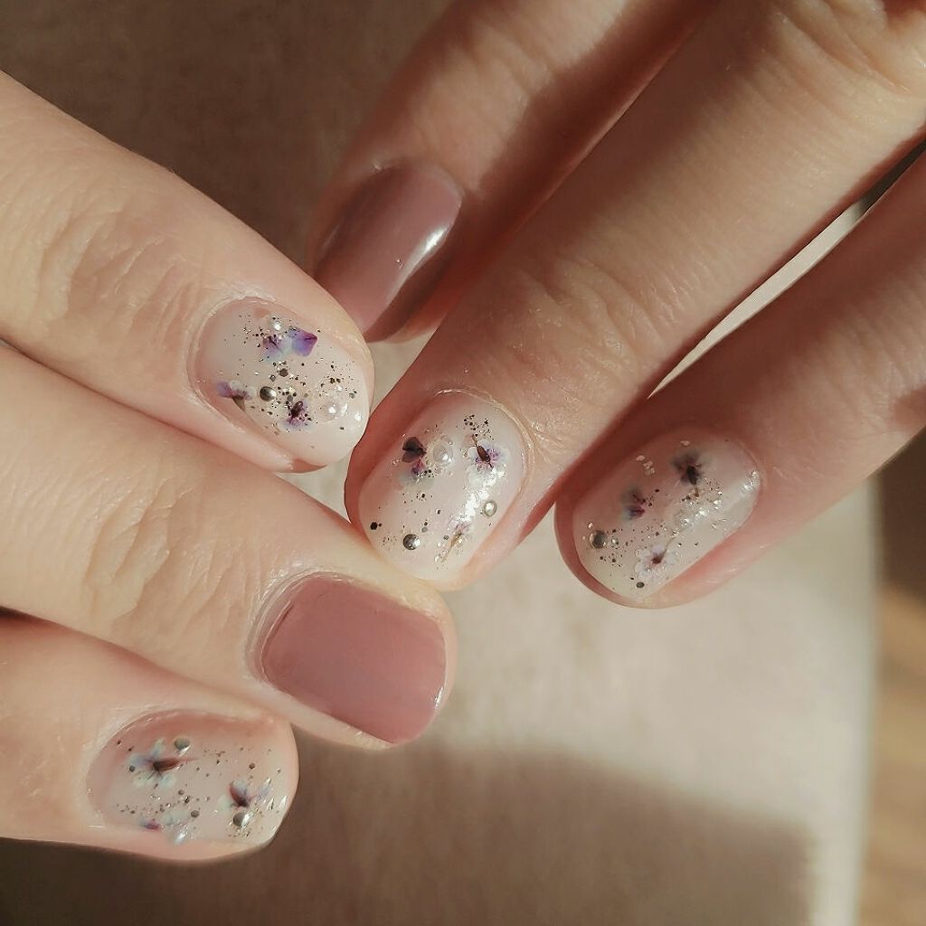 ミルクコート/スキューズミー/オールインワンネイルを使ったクチコミ（3枚目）