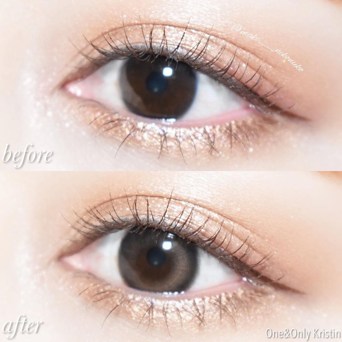One & Only Kristin/Hapa kristin/カラーコンタクトレンズを使ったクチコミ(6枚目)