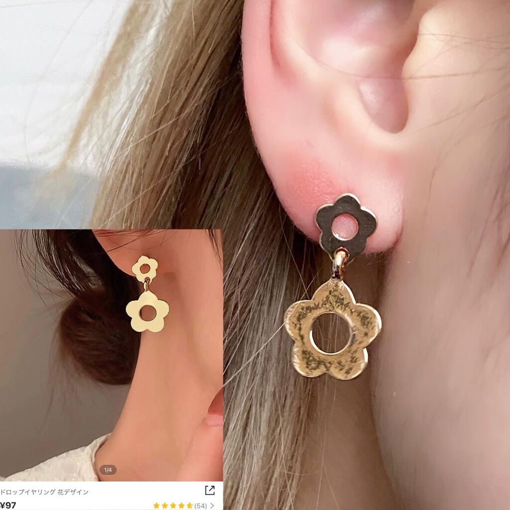 なあさん。▷LIPSパートナー on LIPS 「【SHEIN】購入したピアス全てつけてみました!!◎銀..」(8枚目)