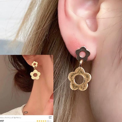 なあさん。▷LIPSパートナー on LIPS 「【SHEIN】購入したピアス全てつけてみました!!◎銀..」(8枚目)