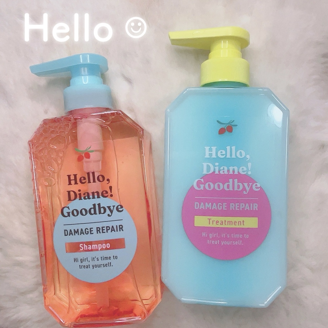 ハローダイアン グッバイ ダメージリペア シャンプー/トリートメント シャンプー本体400ml/ダイアン/市販シャンプーを使ったクチコミ（1枚目）