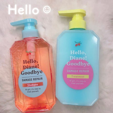 ハローダイアン グッバイ ダメージリペア シャンプー/トリートメント トリートメント本体400ml/ダイアン/市販シャンプーを使ったクチコミ(1枚目)