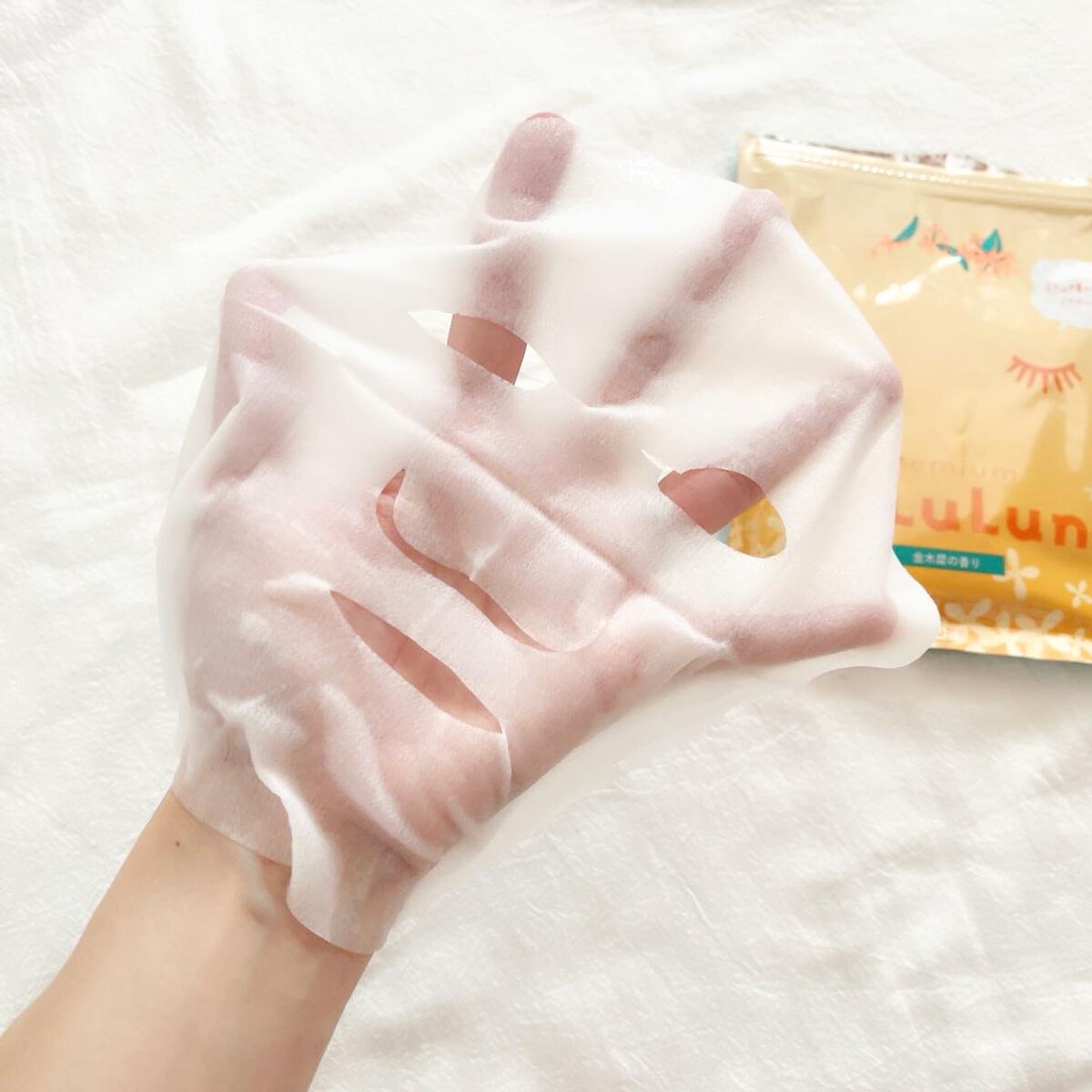 プレミアムルルルン 金木犀（キンモクセイの香り）/ルルルン/シートマスク・パックを使ったクチコミ（3枚目）