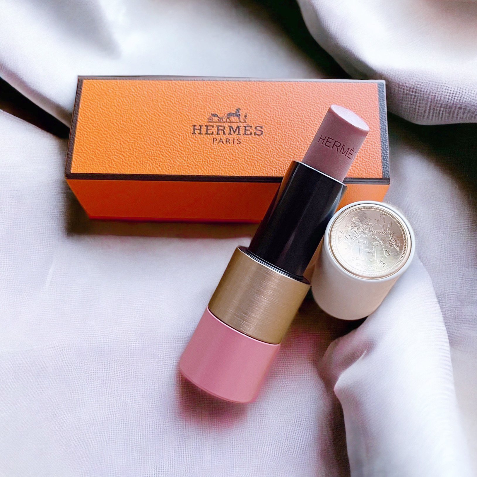 ローズ・エルメス ローズ ア レーヴル/エルメス/口紅を使ったクチコミ（1枚目）