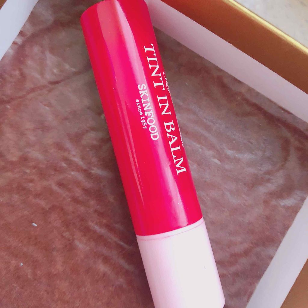 シュガー カラー ティント イン バーム/SKINFOOD/リップティントを使ったクチコミ（1枚目）
