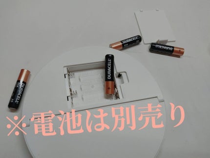 枠が光るLED付ミラー ラウンド/DAISO/その他化粧小物を使ったクチコミ(4枚目)