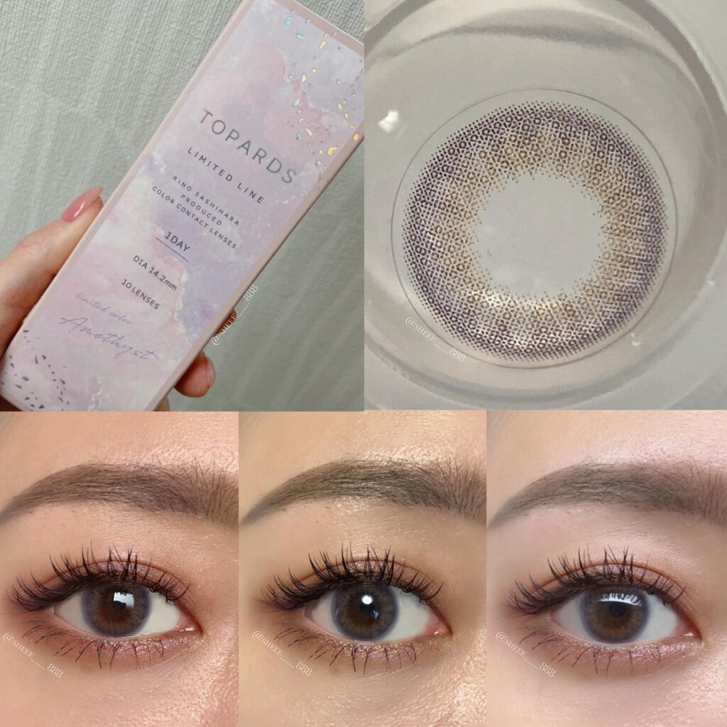 TOPARDS 1day アメジスト（限定色）/TOPARDS/ワンデー（１DAY）カラコンを使ったクチコミ（1枚目）