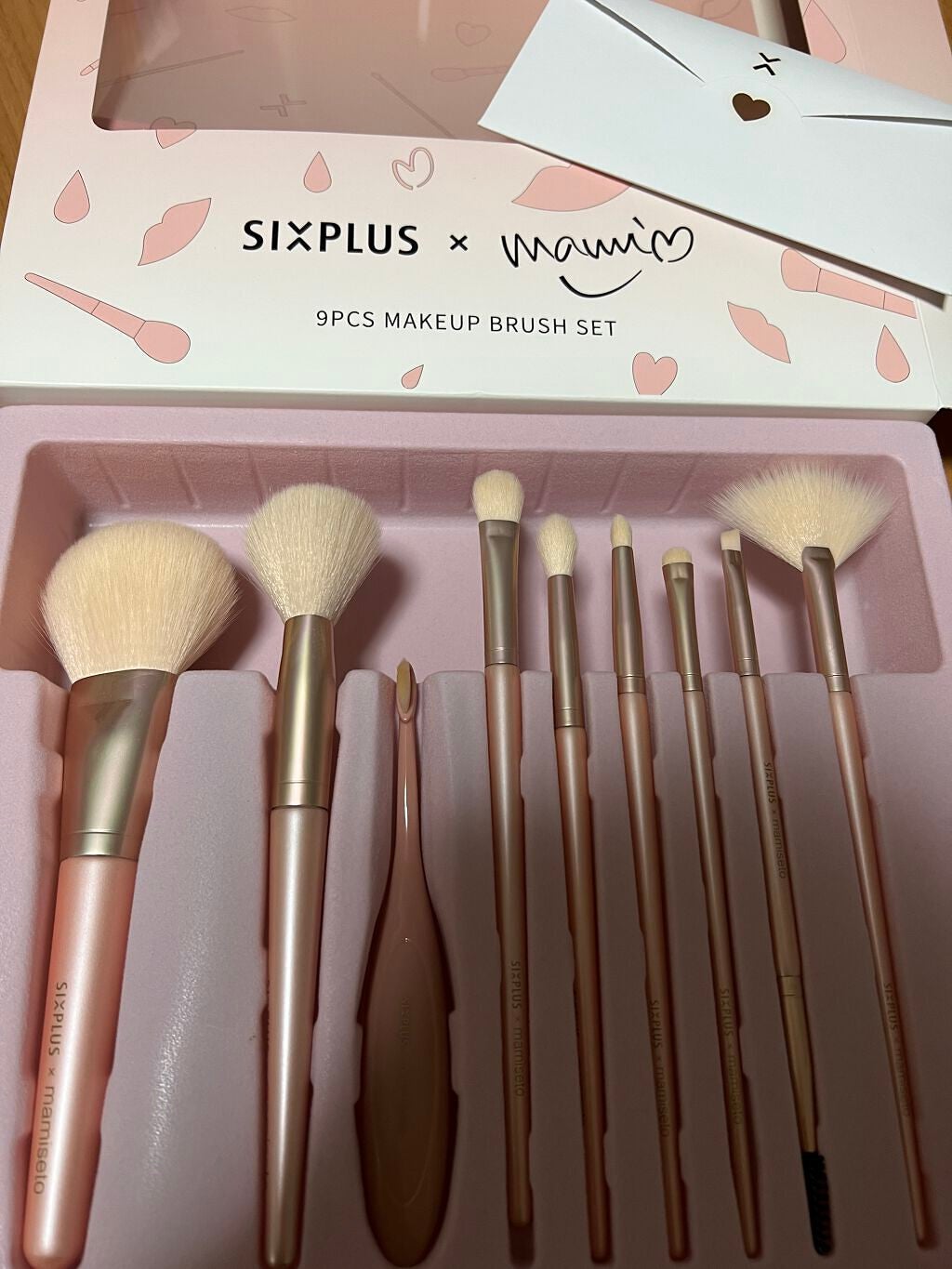 SIXPLUS×mamiseto メイクブラシ9本セット/SIXPLUS/メイクブラシを使ったクチコミ(1枚目)