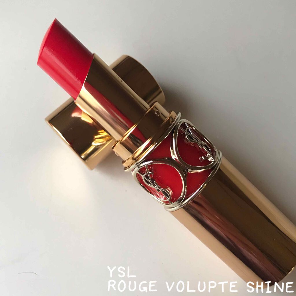 ルージュ ヴォリュプテ シャイン/YVES SAINT LAURENT BEAUTE/口紅を使ったクチコミ(1枚目)