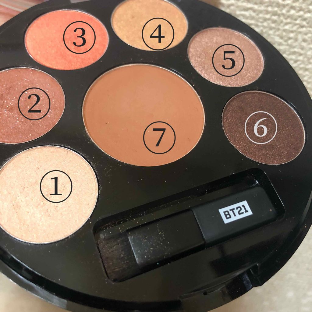 BT21 × VT Cosmetic アイシャドウ パレット/VT/アイシャドウパレットを使ったクチコミ（2枚目）