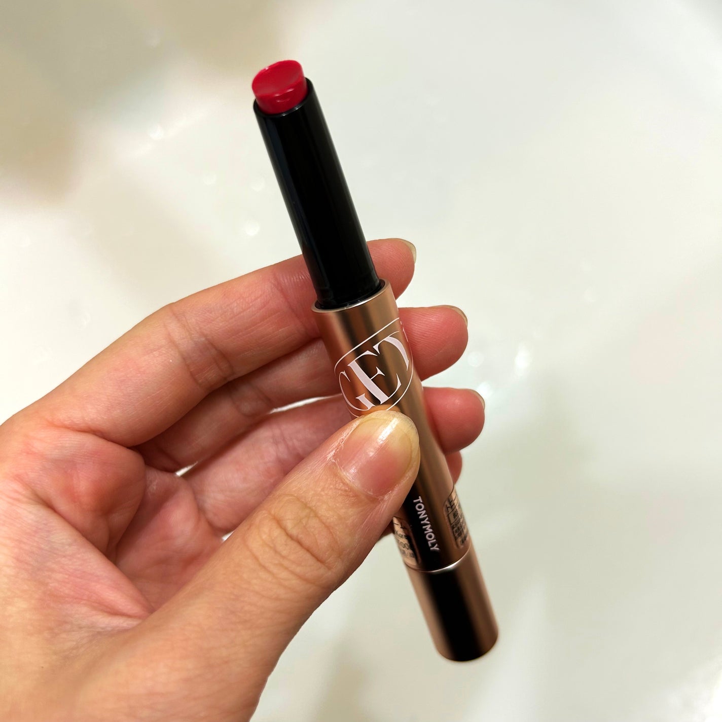 ゲットイットティントグレーズバーム/TONYMOLY/リップティントを使ったクチコミ(2枚目)