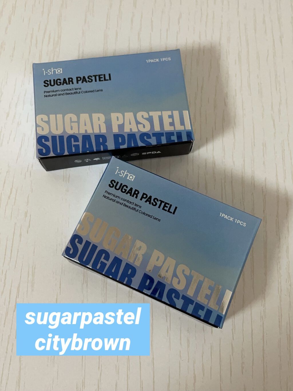 SUGAR PASTEL i/蜜のレンズ/カラーコンタクトレンズを使ったクチコミ（1枚目）