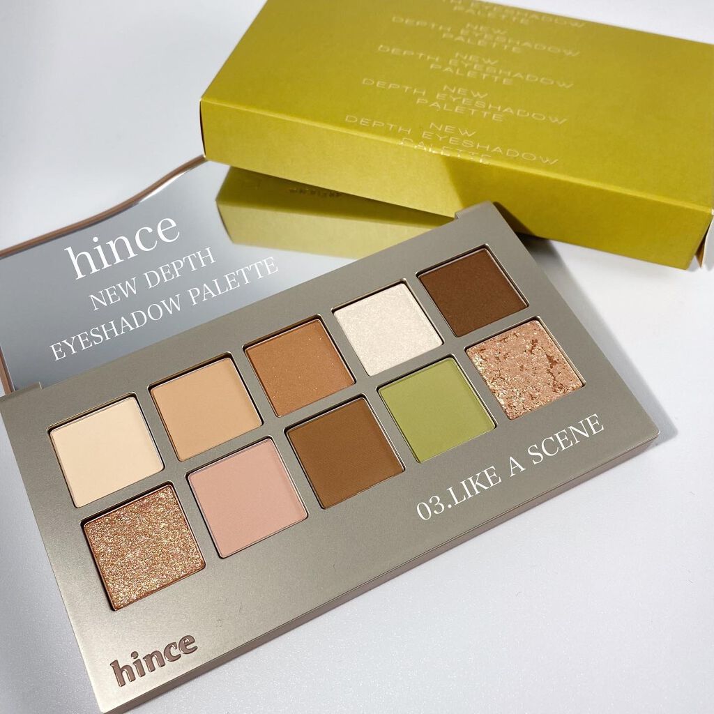 ニューデップスアイシャドウパレット/hince/アイシャドウパレットを使ったクチコミ（1枚目）