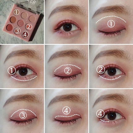 BLUSH Baby/ColourPop/アイシャドウパレットを使ったクチコミ(4枚目)