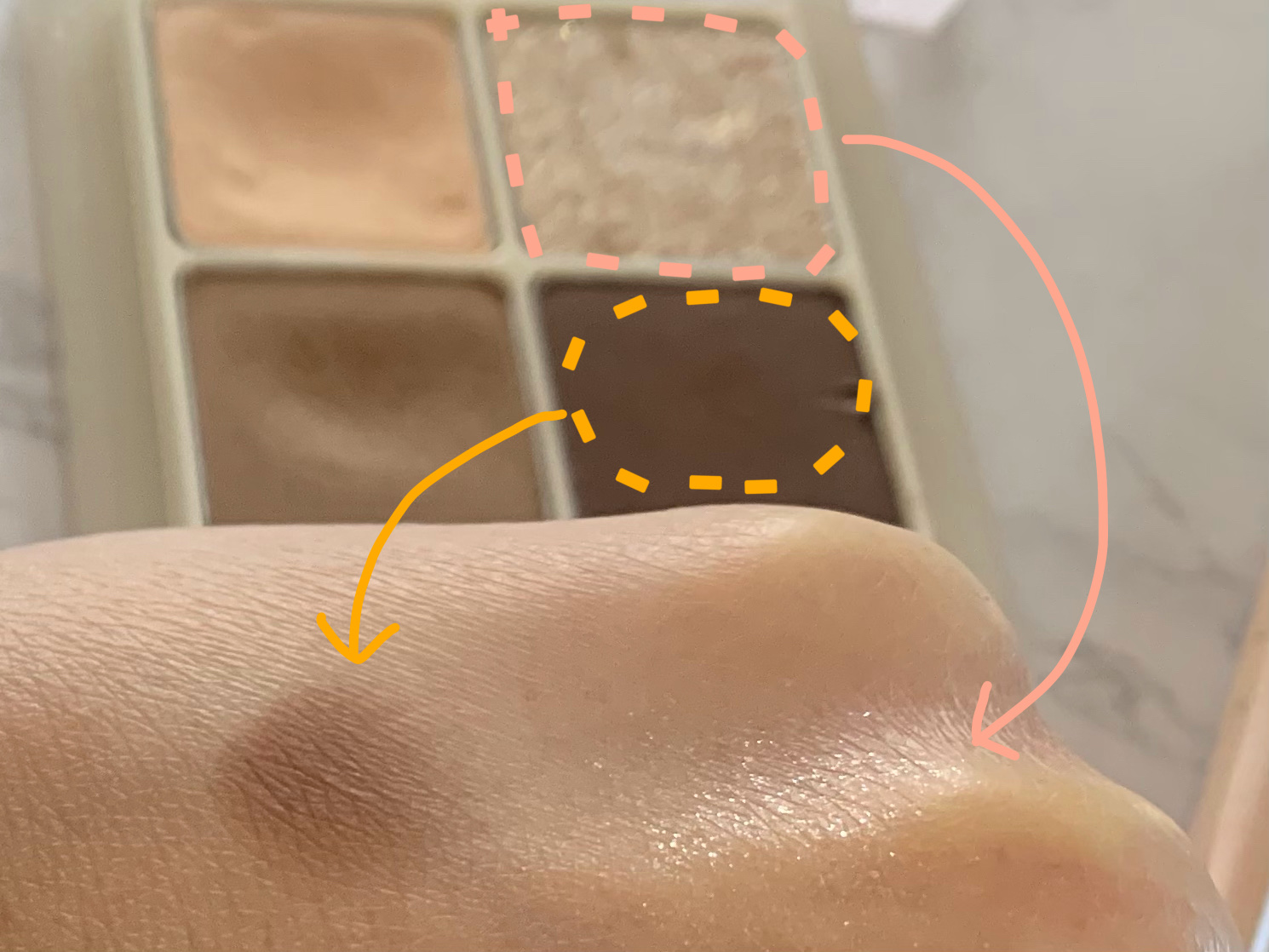 アンダーアイメーカー/dasique/アイシャドウパレットを使ったクチコミ（3枚目）