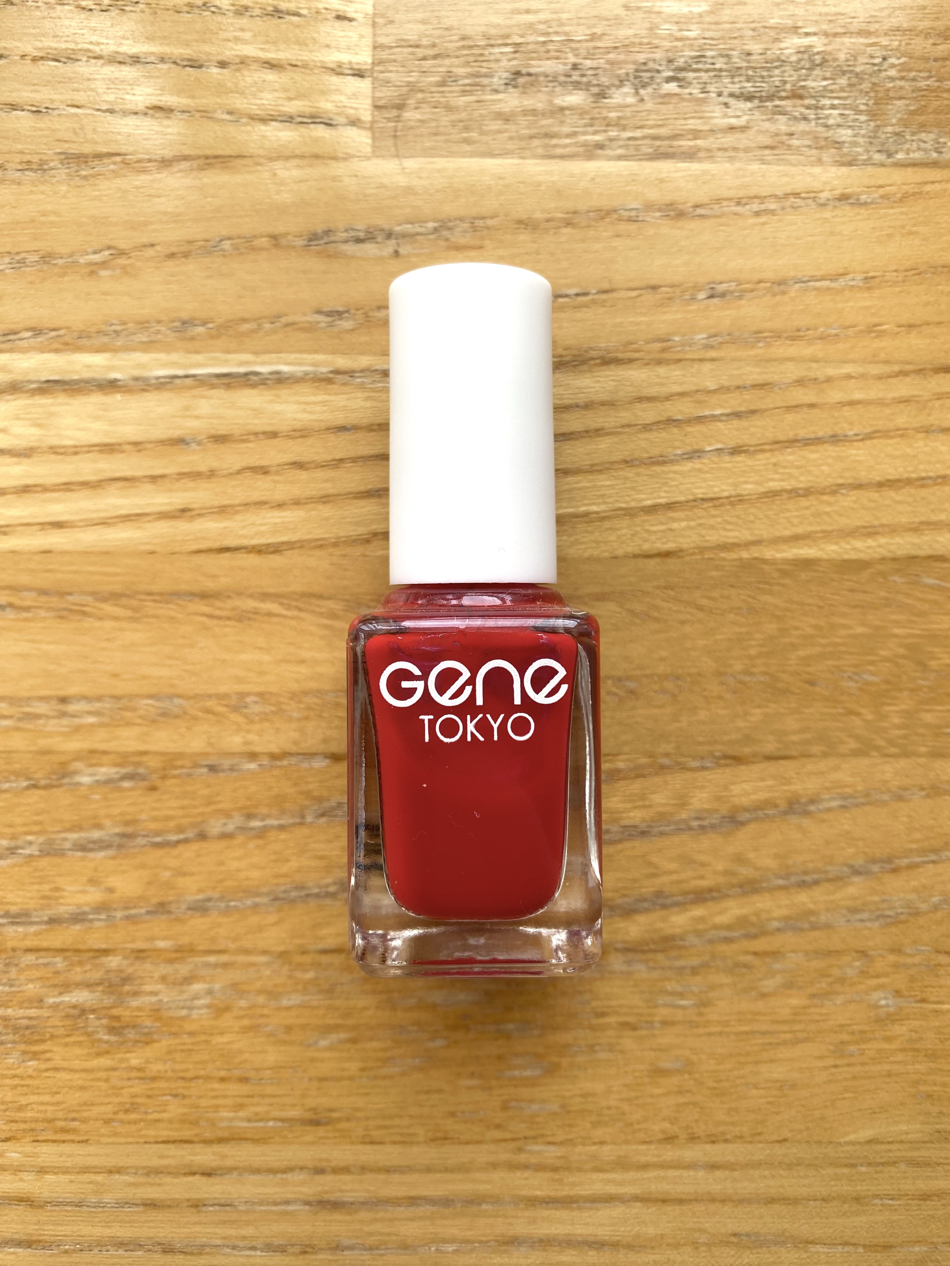 gene TOKYO ネイル レッド/DAISO/マニキュアを使ったクチコミ（2枚目）