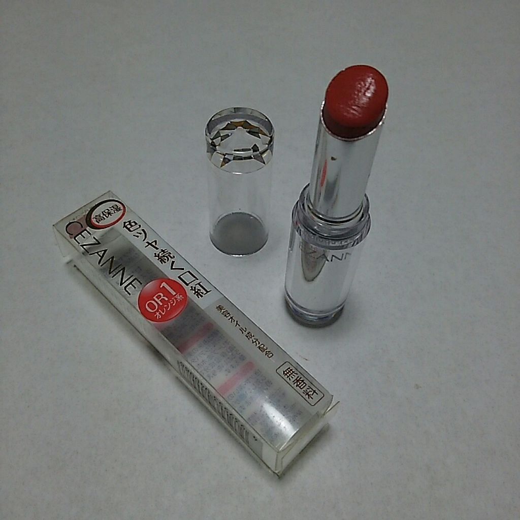 ラスティンググロスリップ/CEZANNE/口紅を使ったクチコミ（2枚目）