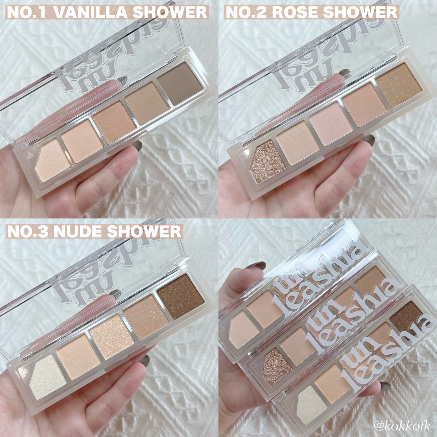 ムードシャワーアイパレット/unleashia/アイシャドウパレットを使ったクチコミ(6枚目)