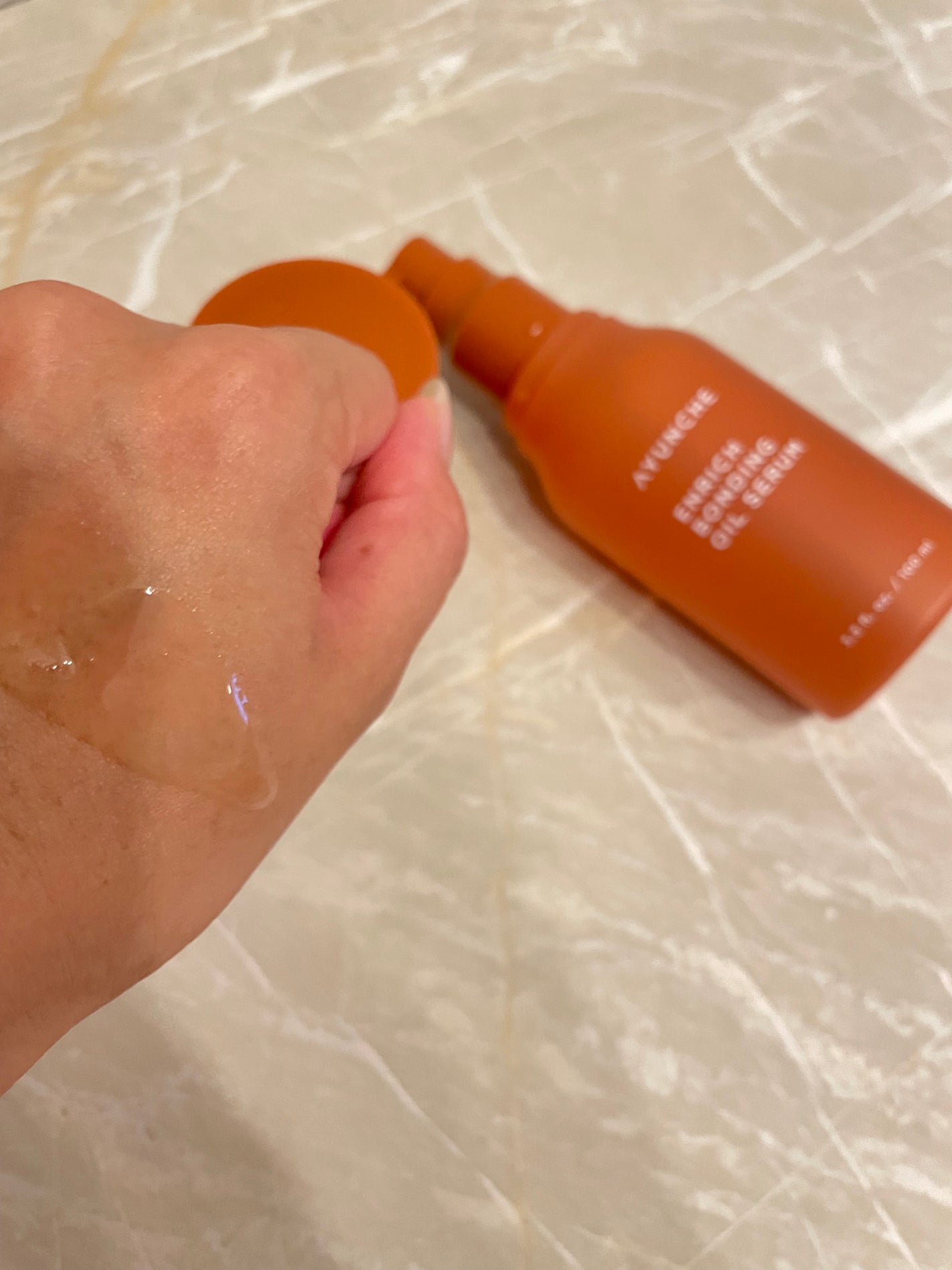 エンリッチボンディングオイルセラム/AYUNCHE/ヘアオイルを使ったクチコミ(2枚目)