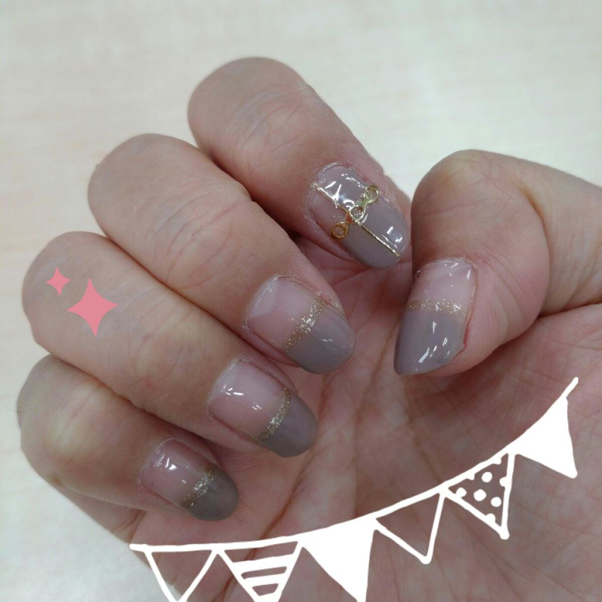 パル カラージェル シャイニーコーラル/キャンドゥ/ジェルネイルを使ったクチコミ（2枚目）