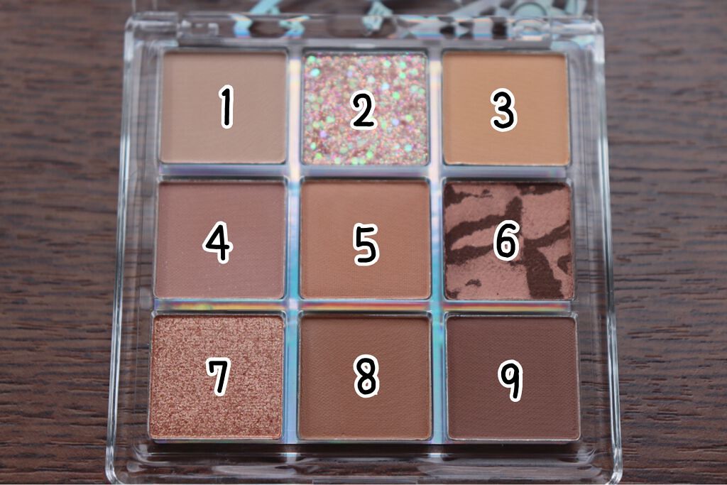 クォーツ 9色アイシャドウパレット(ドリームランドアイシャドウ)/ZEESEA/アイシャドウパレットを使ったクチコミ(3枚目)