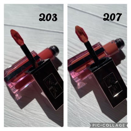 ルージュ ピュールクチュール ヴェルニ ウォーターグロウ/YVES SAINT LAURENT BEAUTE/口紅を使ったクチコミ(2枚目)