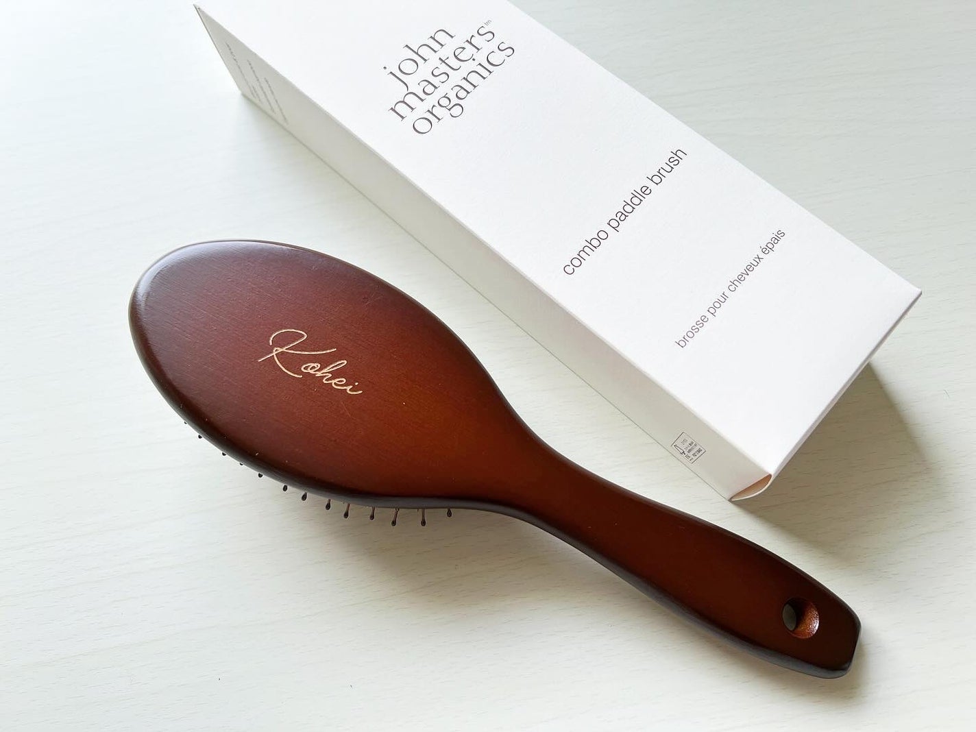 コンボパドルブラシ/john masters organics/ヘアブラシを使ったクチコミ(1枚目)