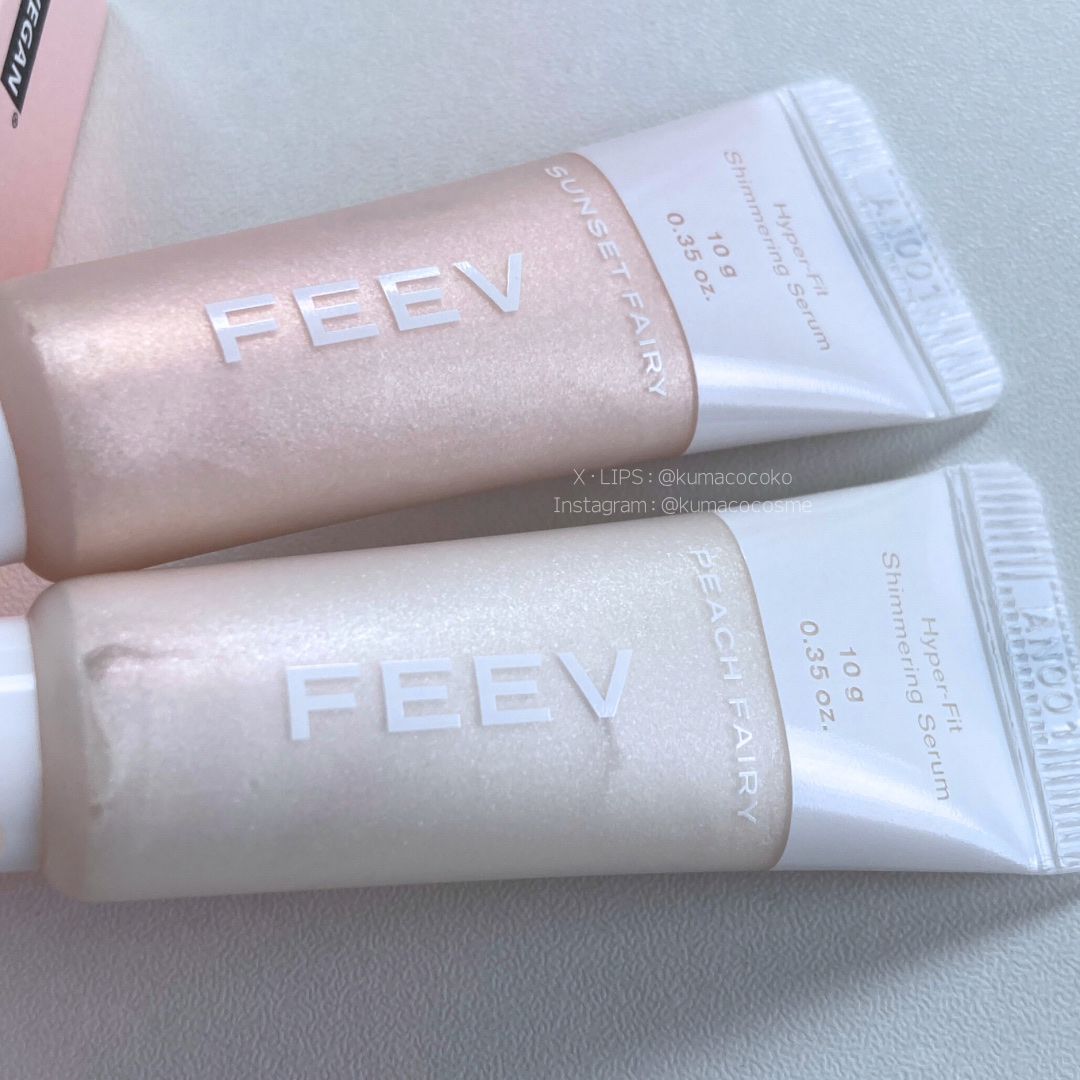ハイパーフィットシマーリングセラム PEACH FAIRY（ピーチフェアリー）/FEEV/リキッドハイライトを使ったクチコミ（2枚目）