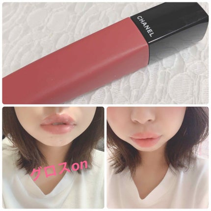 ルージュ アリュール リクィッド パウダー/CHANEL/口紅を使ったクチコミ(3枚目)