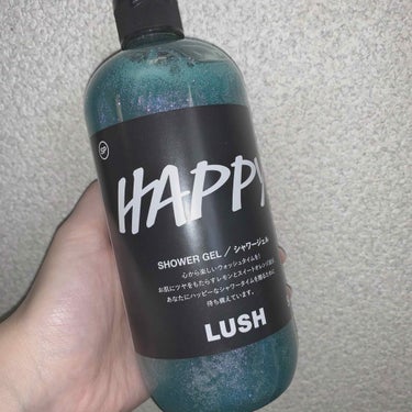 ラッシュ ハッピーシャワージェルのクチコミ「LUSHの限定シャワージェルの"HAPPY"です💙

ネロリ、レモン、オレンジがブレンドされて.....」（1枚目）