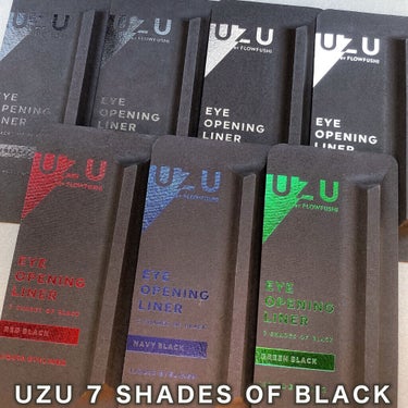 7 SHADES OF BLACK MATTE-BLACK/UZU BY FLOWFUSHI/リキッドアイライナーの画像