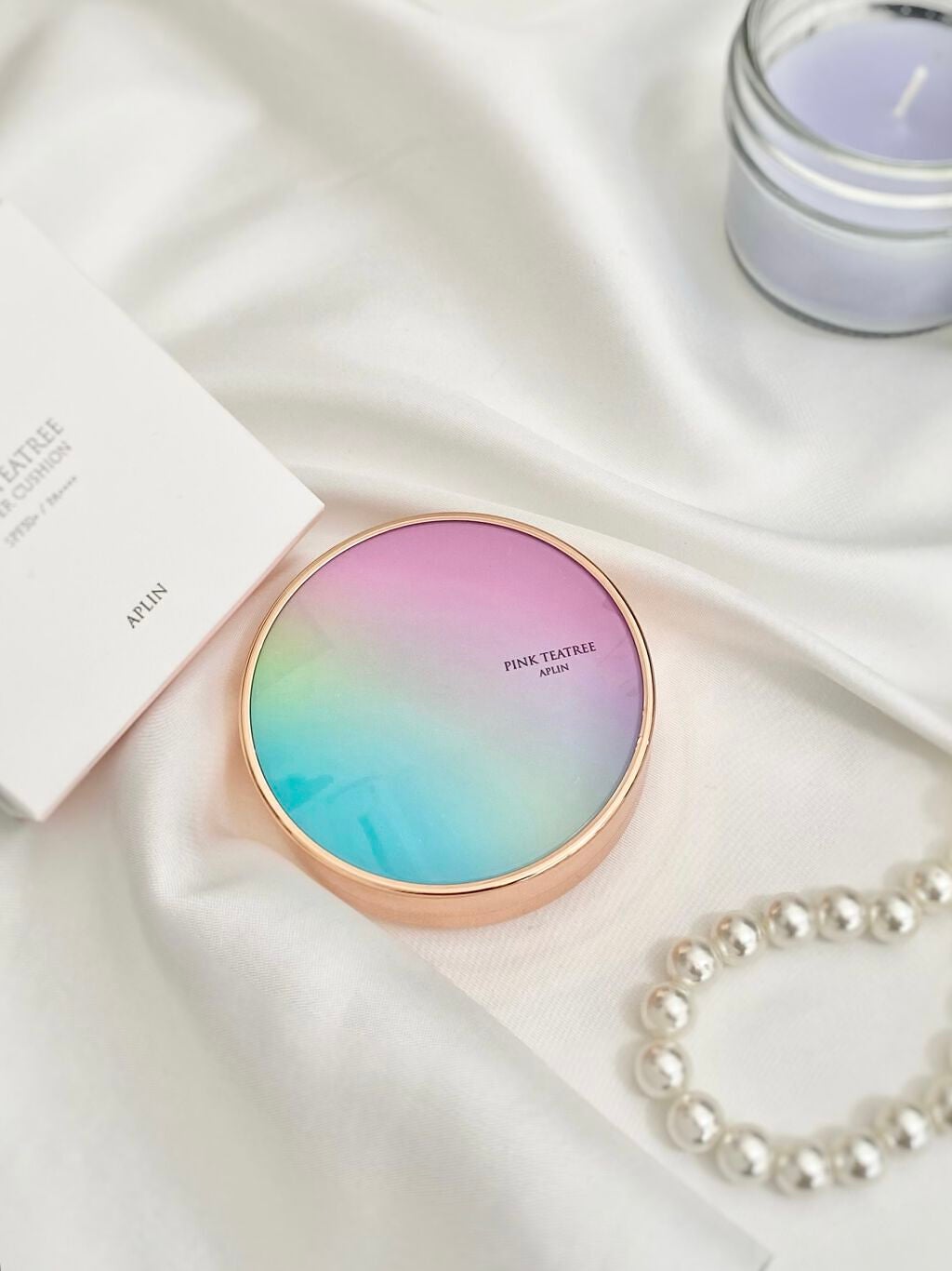 ピンクティーツリーカバークッション/APLIN/クッションファンデーションを使ったクチコミ(1枚目)