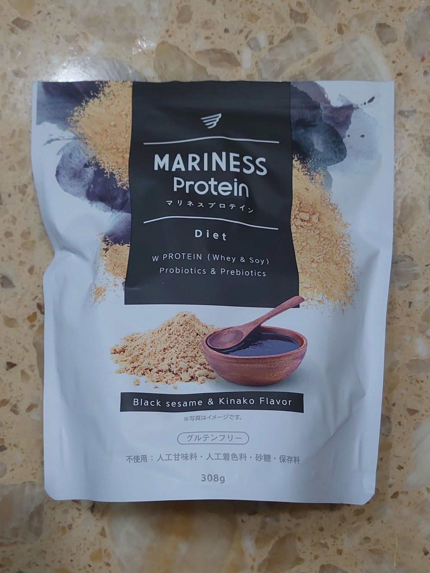 プロテイン 黒ごまきな粉/mariness/その他プロテインを使ったクチコミ(1枚目)