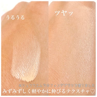 ペタル 55 ファンデーション ブラシ/shu uemura/メイクブラシを使ったクチコミ（3枚目）