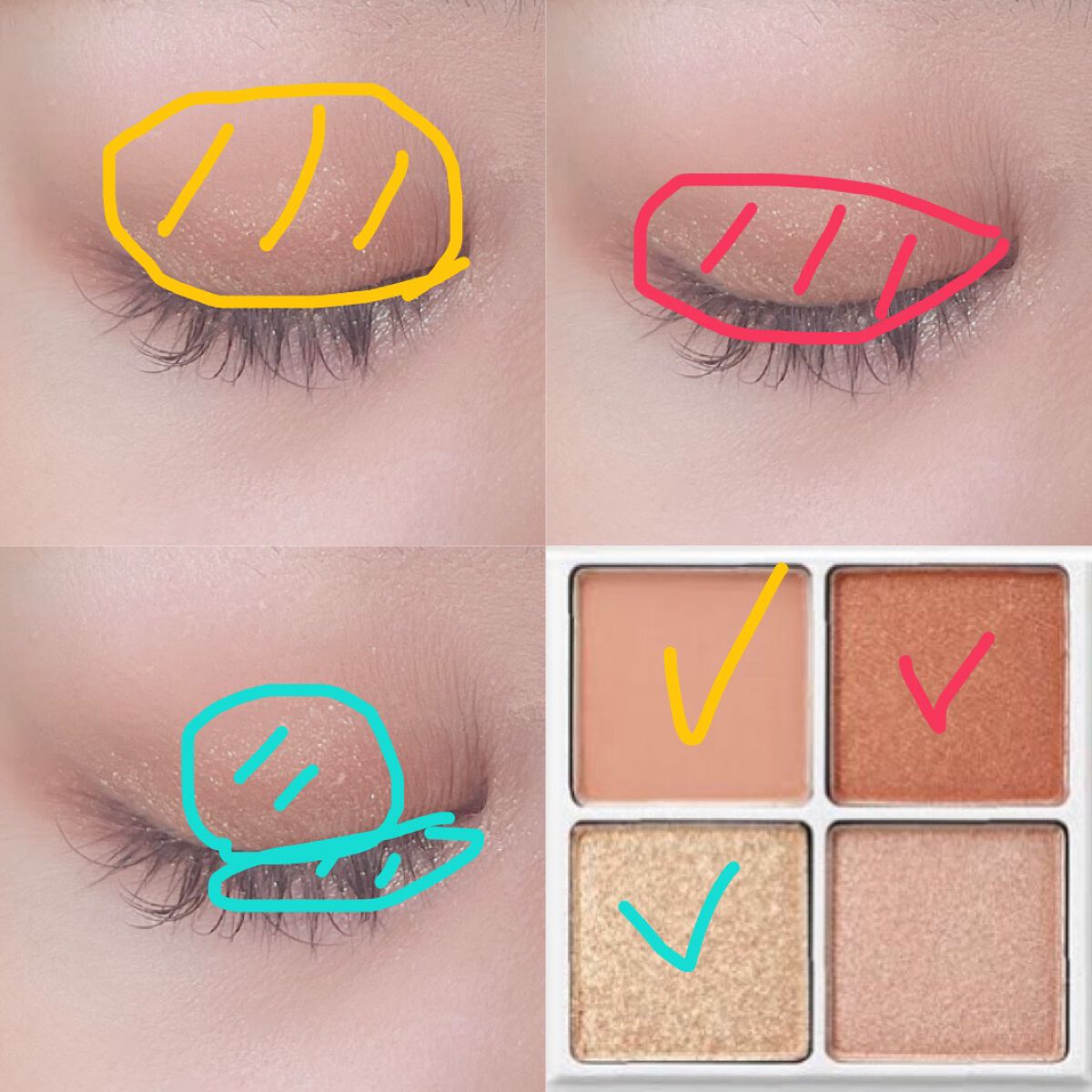 THE アイパレR/b idol/アイシャドウパレットを使ったクチコミ(2枚目)