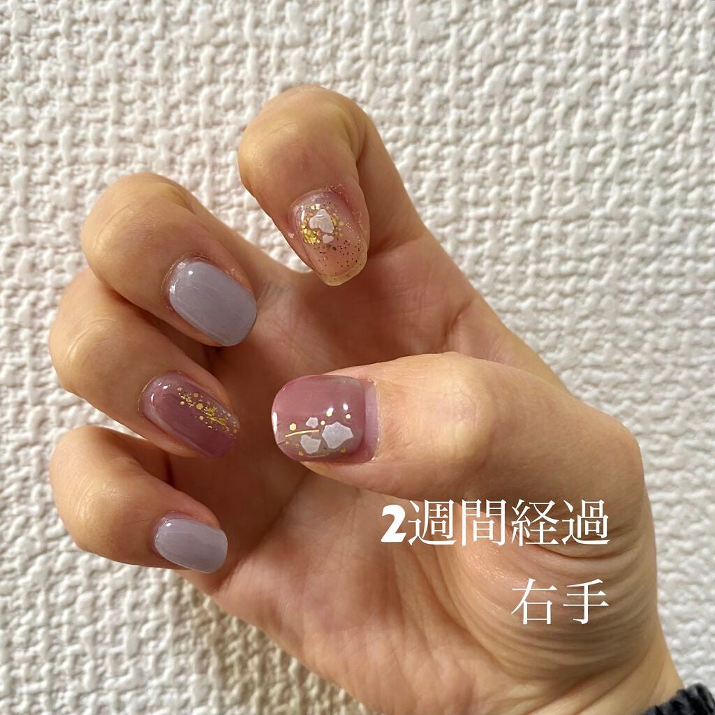 セミキュアジェルネイル(ハンド)/ohora/ネイルシールを使ったクチコミ(5枚目)