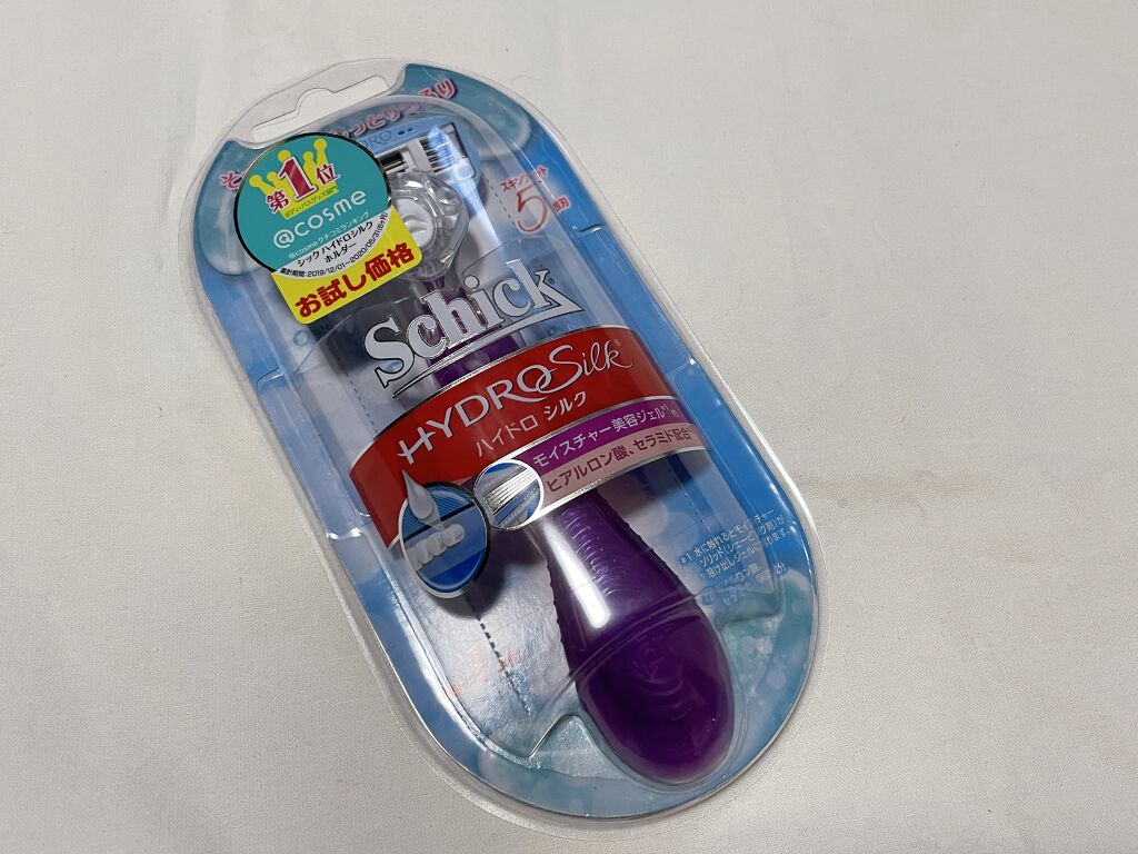 ハイドロシルク ホルダー （刃付き） お試し用/ハイドロシルク/シェーバーを使ったクチコミ（1枚目）