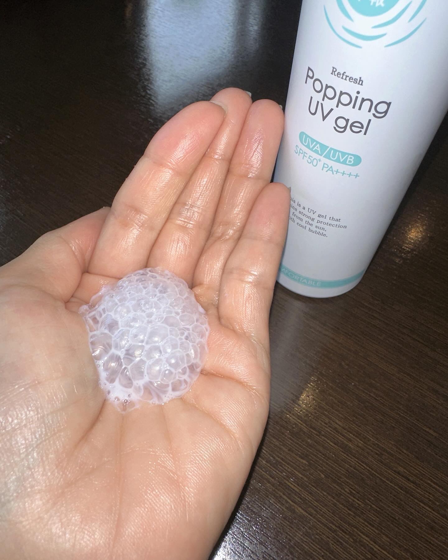 爽やかなUV泡ジェル /紫外線予報/日焼け止めジェルを使ったクチコミ（2枚目）
