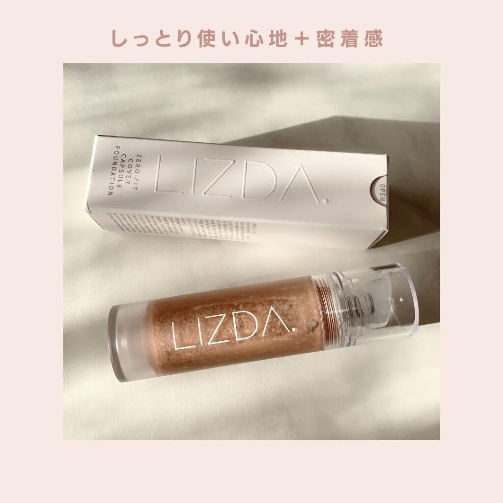 LIZDA ゼロフィット カバー カプセル ファンデーションのクチコミ「ゼロフィット高密着カバーファンデーション💯

日本初上陸の韓国コスメブランドLIZDA（リ.....」（3枚目）