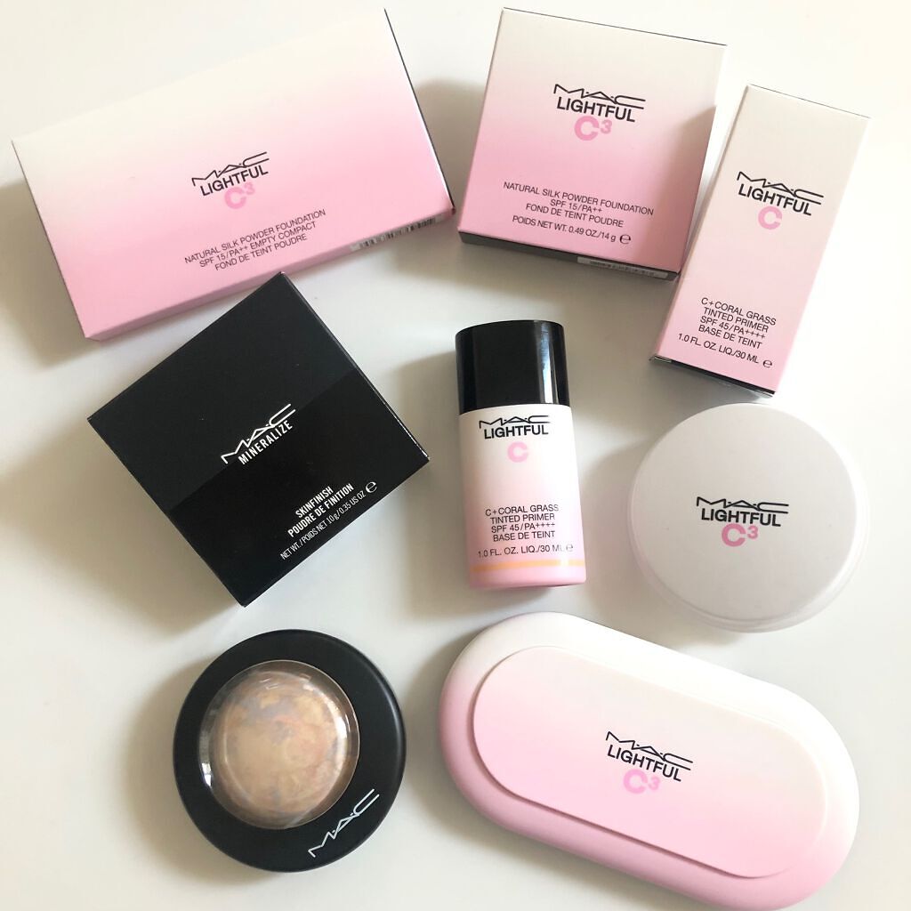 ライトフル C３ ナチュラル シルク パウダーファンデーション/M・A・C/パウダーファンデーションを使ったクチコミ（1枚目）