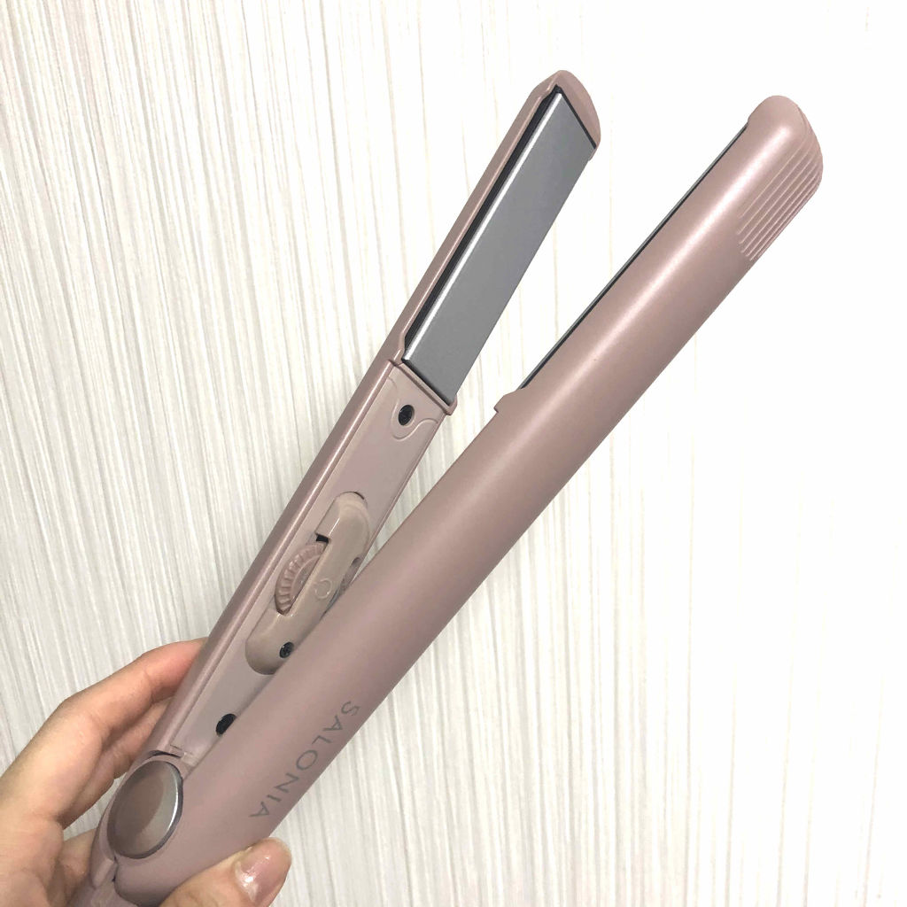 ストレートヘアアイロン ヌーディーピンク/SALONIA/ストレートアイロンを使ったクチコミ（3枚目）