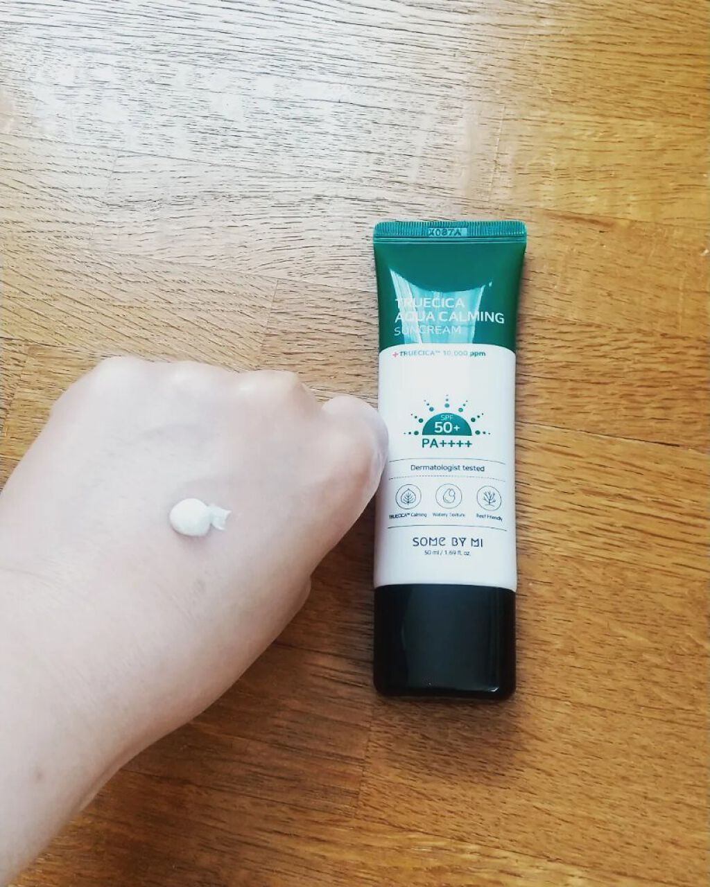 TRUECICA アクアカーミング日焼け止め/SOME BY MI/日焼け止めクリームを使ったクチコミ（2枚目）