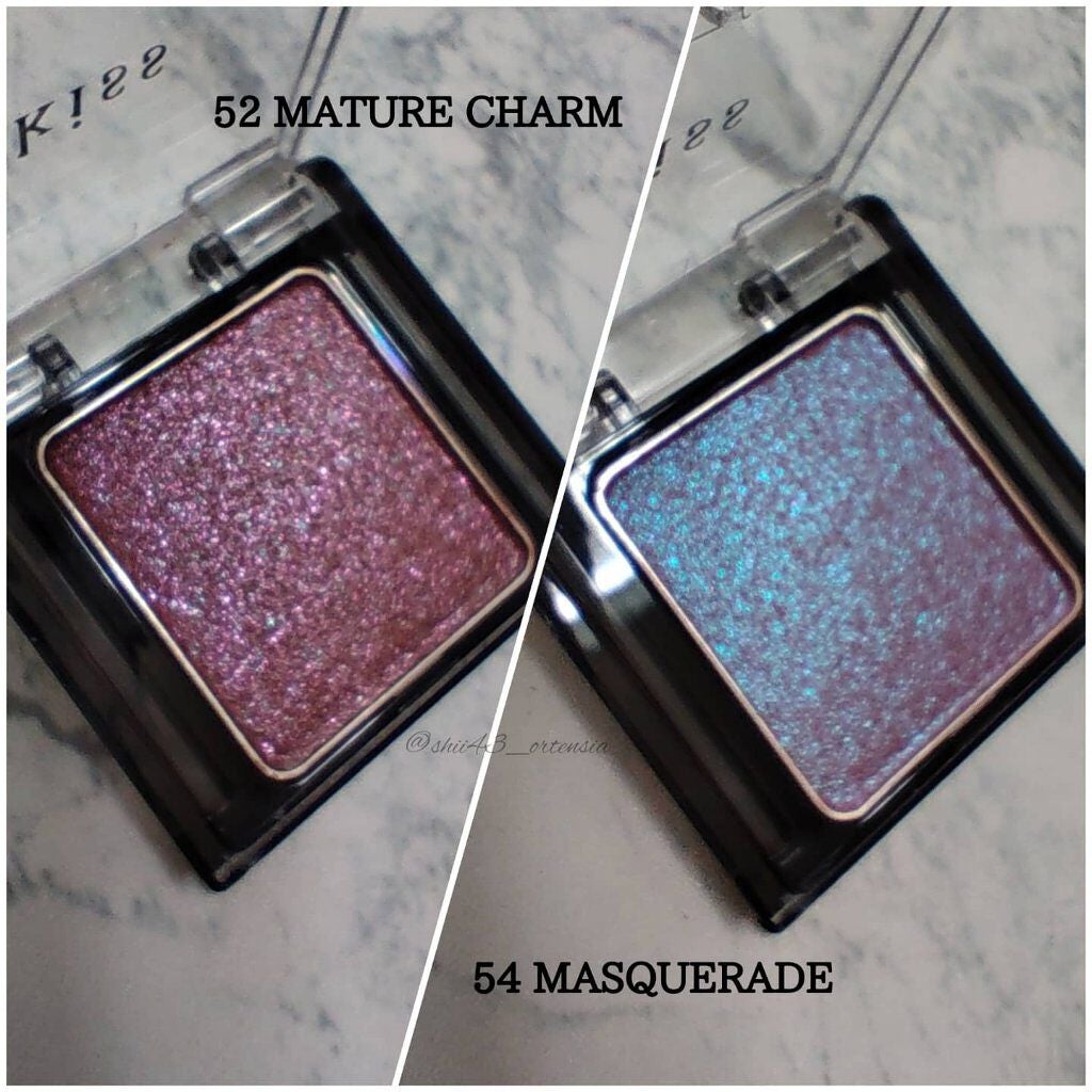 シアー グリッターアイズ/KiSS/単色アイシャドウを使ったクチコミ(3枚目)