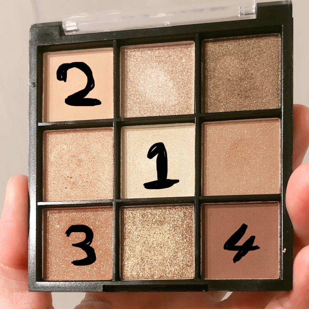 UR GLAM BLOOMING EYE COLOR PALETTE/U R GLAM/アイシャドウパレットを使ったクチコミ(2枚目)