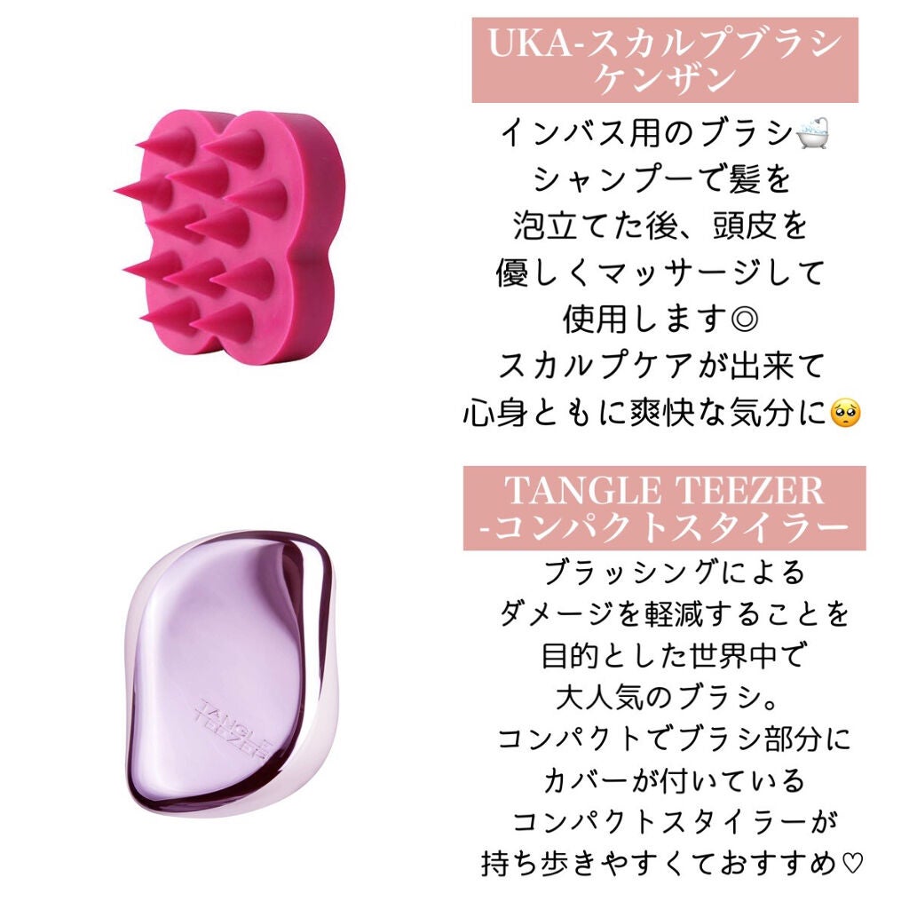 コンパクトスタイラー/TANGLE TEEZER/ヘアブラシを使ったクチコミ(2枚目)