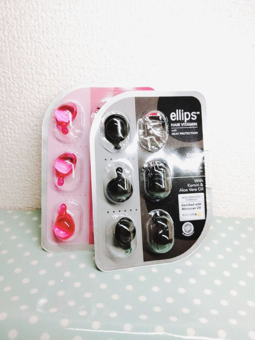 ヘアーオイル【シャイニーブラック】/ellips/ヘアオイルを使ったクチコミ（2枚目）