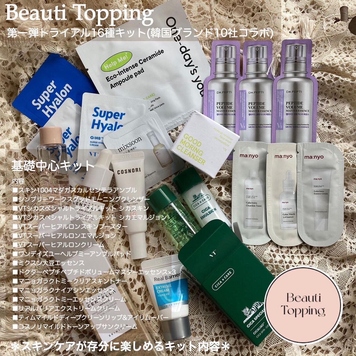 トライアル20種キット/BeautiTopping/その他スキンケアを使ったクチコミ(2枚目)